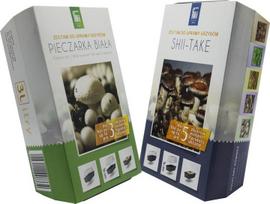 Pieczarka Biała 3L + Shiitake 3L Podłoże Grzybnia