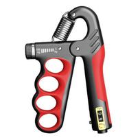 Grip Strength Trainer 5-100KG Adjustable Exerciser Hand Men Women Forearm Mechanical Countable Grip Power Strengthener raudona