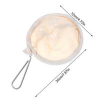 Reusable Cotton Cheesecloth Strainer Bag-Food-Grade Mesh Filter for Juicing,Nut Milk,Coffee & Tea (With Stainless Steel Tongs)