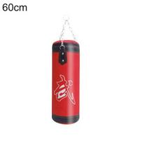 Boxing Sand Filling Thicken Strength Exercise Punch Sandbag Training Fitness 60cm raudona