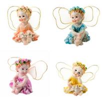 4Pcs/Set Fairy Garden DIY Flower Angels Ornament Miniature Decor Resin Figurines