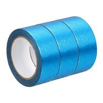 3 Roll 15mmx5m Metallic Washi Tape Mirror Masking Foil Sticker Self Adhesive Sticker Label Stationery for DIY Art Craft Wrapping šviesiai mėlyna spalva
