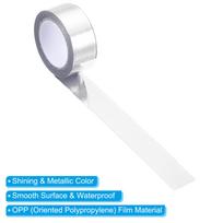 4/6/10Pcs 15mm x 5m Metallic Washi Tape Art Paper Mirror Masking Foil Sticker Self-Adhesive Decorative Tapes for DIY Art Craft 4Pcs