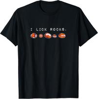 I Lick Rocks Agate Collector T-Shirt S įvairiaspalvis