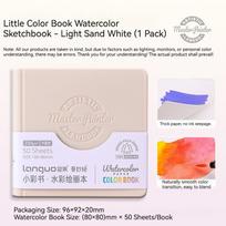 Premium 230gsm Pulp Watercolor Sketchbook- 50 Pages Tear-Resistant Acid-Free Paper Portable Art Drawing Pad Student Art Supplies