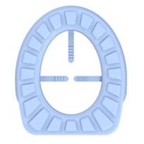 Silikoninis tualeto sėdynės uždangalas, daugkartinio naudojimo, vandeniui atsparus, nešiojamas, palaiko švarą, saugus viešuose tualetuose suaugusiems ir vaikams mėlyna
