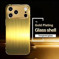 Exquisite luxurious High-end Phone Case Electroplated Glass PhoneCase for iPhone 17 16 15 14 13 12 11pm Pro Plus Dropresistant iPhone 17