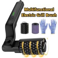 Electric Grill Cleaning Brush Rotary BBQ Cleaner Tool 3-Speed 2600mAh Cordless Rechargeable Adjustable Angle Gifts for Men/Dad juoda