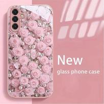 Flowers Hot-selling Exquisite Beautiful  PhoneCase Glass PhoneCase for Samsung Galaxy S26 S25 S24 S23 S22 S21 FE Ultra Plus For Galaxy S26
