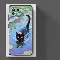 Funda Phone Cover Case for Xiaomi Poco F8 C75 X3 X4 X5 X7 Pro C61 C71 M3 M4 M7 Pro M5 F3 C50 F1 Cartoon Night Sky Cat Poco F3