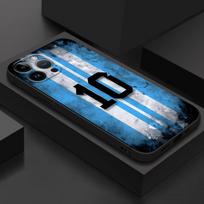 Football Number Phone Case for Apple iPhone 15 14 ProMax XR 14 Pro 7 8 Plus 11 Pro 16 XS Max 13 Mini 12 SE Black Soft Cover for iPhone 16e