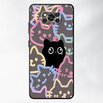 Case for Xiaomi Poco F8 F1 C75 M5 X7 X3 X4 X5 Pro C71 F3 C61 M7 Pro M3 M4 C50 Funda Phone Cover Cartoon Cute Cat Poco F3