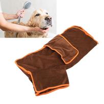 Fast Drying Dog Drying Coat Soft Thick Pet Bath Robe Durable Dog Towel Wrap  Rainy Days S