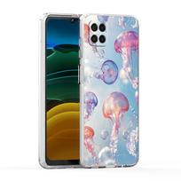 Soft Cover for Samsung Galaxy A25 A23 A22 A52S A52 A55 A72 A41 A31 A13 A11 Transparent Phone Case Pink Jellyfish Oceanic Pattern for Samsung A05s