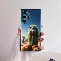 T-Tung Tung Sahur Phone Case For Samsung Galaxy S25 S24 S22 S23 Ultra S21 S20 Plus 5G Frosted Shockproof Full Cover Case samsungS25