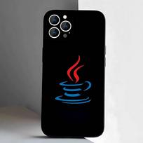 Programming Languages Java Phone Case For iPhone 17,16,15,14,13,12,11,Pro,XS,Max,XR,Plus,E,SE4,Mini Black Soft Cover iPhoneXR