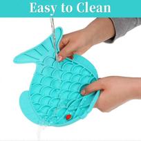 Dog Lick Pad Silicone Slow Food Lick Pad for Peanut Butter or Yogurt Reduces Boredom and Anxiety Cat Slow Feeder Pet Lick Pad for Pet Bath and Groomin