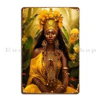 Mfoever Oshun Metal Sign Cinema Pub Plates Custom Garage Decoration Living Room Tin Sign Poster 20x30cm（7.8x11.8inch）