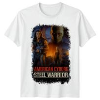 American Cyborg Steel Warrior (1994) Movie Poster Inspired Unisex T-Shirt Retro 80s Tee S įvairiaspalvis