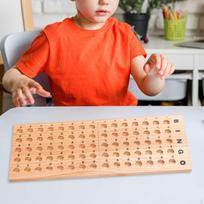 Wooden Bingo Masterboard Professinal Portable Sturdy Premium Foldable Holder for Family Game