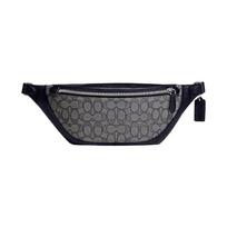 COACH fanny pack League 41 classic presbyopic nameplate zipper closure adjustable shoulder strap cow leather fabric chest bag single shoulder juoda