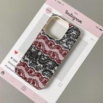 Dual Tone Lace Phone Case For Samsung A05S A06 A07 A15 A16 A34 A35 A53 A54 S23 S25 Ultra Red Black TPU Fashion Protective Cover Galaxy A05S balta