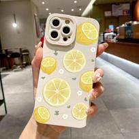 Case for Samsung Galaxy S25 S24 Ultra S23 S22 S21 Plus S20 FE A55 A54 A15 A35 5G Cute Creative Fruit Lemon Phone Cover A35 5G