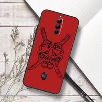 Samurai Oni Mask Case For ZTE Nubia RedMagic 6 7 6S 7S Pro 5G RedMagic 11 8 8S 9 9S 10S Pro Plus 10 Air Cover For Red Magic 5G