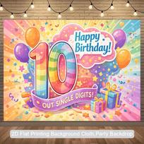 2D 80th Birthday Backdrop Black Gold Balloon and Sparkles Party Background 47.2x31.5inch/120*80cm