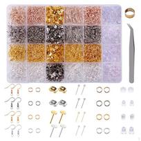 3600Pcs Earring Making Kit DIY Backs Silicone Earrings Handmade