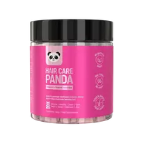 HAIR CARE PANDA maisto papildas plaukams, veganiški, be cukraus, 60 guminukų