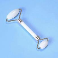 Natural white jade crystal roller stone massage body eye anti-wrinkle ascending facial skin reduce cellulite health care tool
