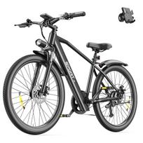 TOOFLY T8 Adult Electric Bike 41KM/H 250W Motor 48V9.9Ah Battery City Commuting E-Bike 26*1.95 Inch Tire Adults Electric Bicycle T8 Black juoda