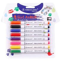 8PCS/Set DIY Crafts Fabric Marker Pen Art Graffiti T-shirt Markers Waterproof 8 Colors Textile Paint Pen Painting Tools