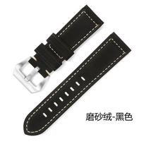 Applicable To Huawei Ticwatch Genuine Leather Strap, Smart Watch Quick-Release Strap, Crazy Horse Leather Cowhide Strap 22Mm. 20mm silver buckle