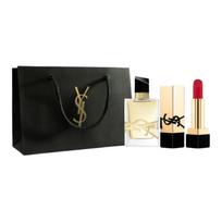 SAINT LAURENT Eau De Liberté Rinkinukas su mėginukais, Fougère Eau De Parfum EDP Neroli Levanda Motinos dienos dovana Mamai 7.5ml Perfume+Lipstick #RM1.3g