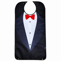 Soft Business Suit Gentleman Adult Bib Washable Saliva Towel  Elderly Care Style 8