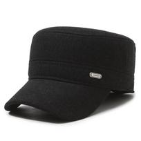 Autumn Winter Middle-aged Men's Flat Cap Outdoor Warm Cold Ear Protection Cap pilka