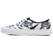 Vans Authentic Series Tiger Print Casual Low-Top Skate Shoes Unisex sneaker Black White VN0A5KRDWHT 36.5