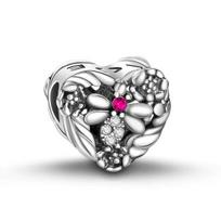 925 Silver Frog Leaves Flamingo Butterfly Pendant Charm for DIY Bracelet Fine Jewelry Fashion Accessories