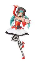 Sega Hatsune Miku Project DIVA Arcade Future Tone SPM Super Premium Figūrėlė Hatsune Miku Pieretta balta