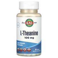 KAL, l-theanine, 100mg, 30 tablets