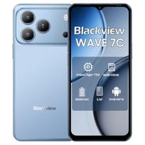 Blackview WAVE 7C 4G AI išmanusis telefonas 16GB+128GB 6.56  Android 16 5000mAh Mobilusis telefonas 4+128 mėlyna