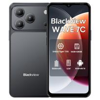 Blackview WAVE 7C 4G AI išmanusis telefonas 16GB+128GB 6.56  Android 16 5000mAh Mobilusis telefonas 4+128 juoda