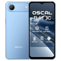 Oscal FLAT 3C 4G AI išmanusis telefonas 16GB+128GB 6.56  Android 16 5000mAh Mobilusis telefonas 4+128 mėlyna