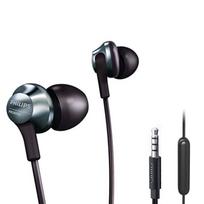 Philips Pro Laidinės ausinės su galingu garsu mobiliesiems telefonams, patogiai priglundančios ir su ausyje įdedamu mikrofonu, žemais dažniais, lengvos, 3,5 mm jungtis,