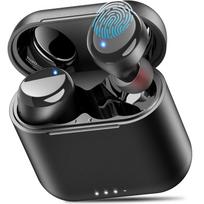 TOZO T6 Bluetooth Belaidės Šiltas Garsas AI Triukšmo Slopinimas per Pritaikomą Programėlę Aukštas Vandens Atsparumas Iki 50 Valandų Nuolatinio Greitas Tinka Konferencijoms juoda