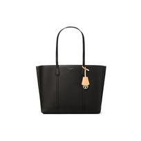 Tory Burch Perry Odinė Rankinė su Logotipu Moteriškos Rankinės Juoda 81932-001 Basic Set (Bag+Dust Bag)