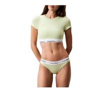 CALVIN KLEIN Cropped Soft Crew Neck Comfort Short Sleeve Bra Women QF7213-VOH M
