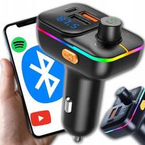 Transmiter Samochodowy Bluetooth Audio Fm Mp3 Bt Szybka Ładowarka Usb Qc3.0